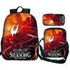 Hollow Knight 2 Silksong Backpack Teenagers Hornet Fridge Magnet Rucksack Shoulder Bag Pencil Case School Backpacks