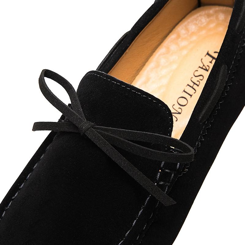 Damen Komfort Flats Casual Slip on Herren Mokassins Loafer Fahrschuhe Unisex Übergröße Wildlederschuhe Grün