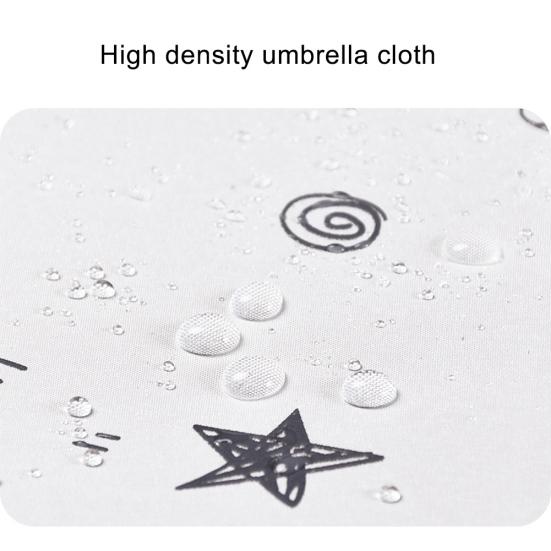Mini-Regenschirm mit Sternenmuster, faltbar, wasserdicht, winddicht, UV-beständig