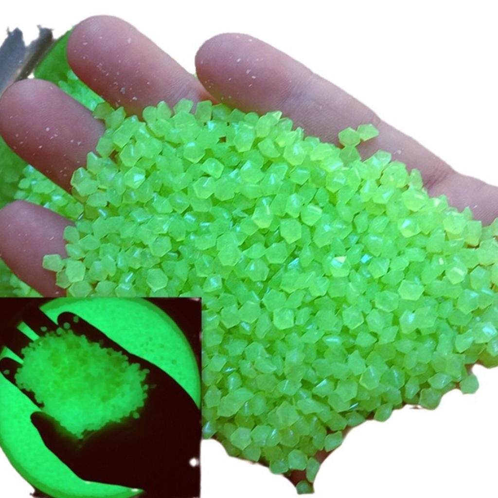 2000Pcs 3-5mm Luminous Sand Glow In Dark Pebbles Stone Home Garden Yard Outdoor Path Lawn Decorations Fish Tank Aquarium Decor