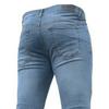 Středně vysoký zip Fly Multi Kapsy Muži Džíny Jaro Podzim Slim Fit Tužka Denim Kalhoty Streetwear