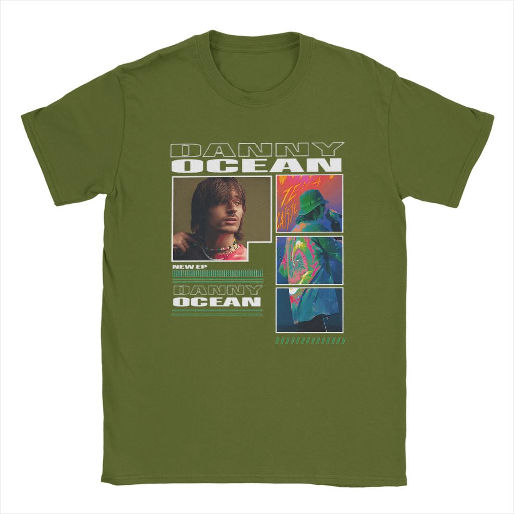 Singer Dannys Ocean Harajuku Album TShirt Unisex Vintage Pure Cotton Tee Shirt Crewneck Short Sleeve T Shirts Adult Clothing