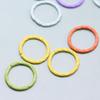 DIY Jewelry Accessories: Colored Baking Paint Embossed Rings (2,000/pack), featuring Round, Open, Single, and Twisted Flower Designs.
