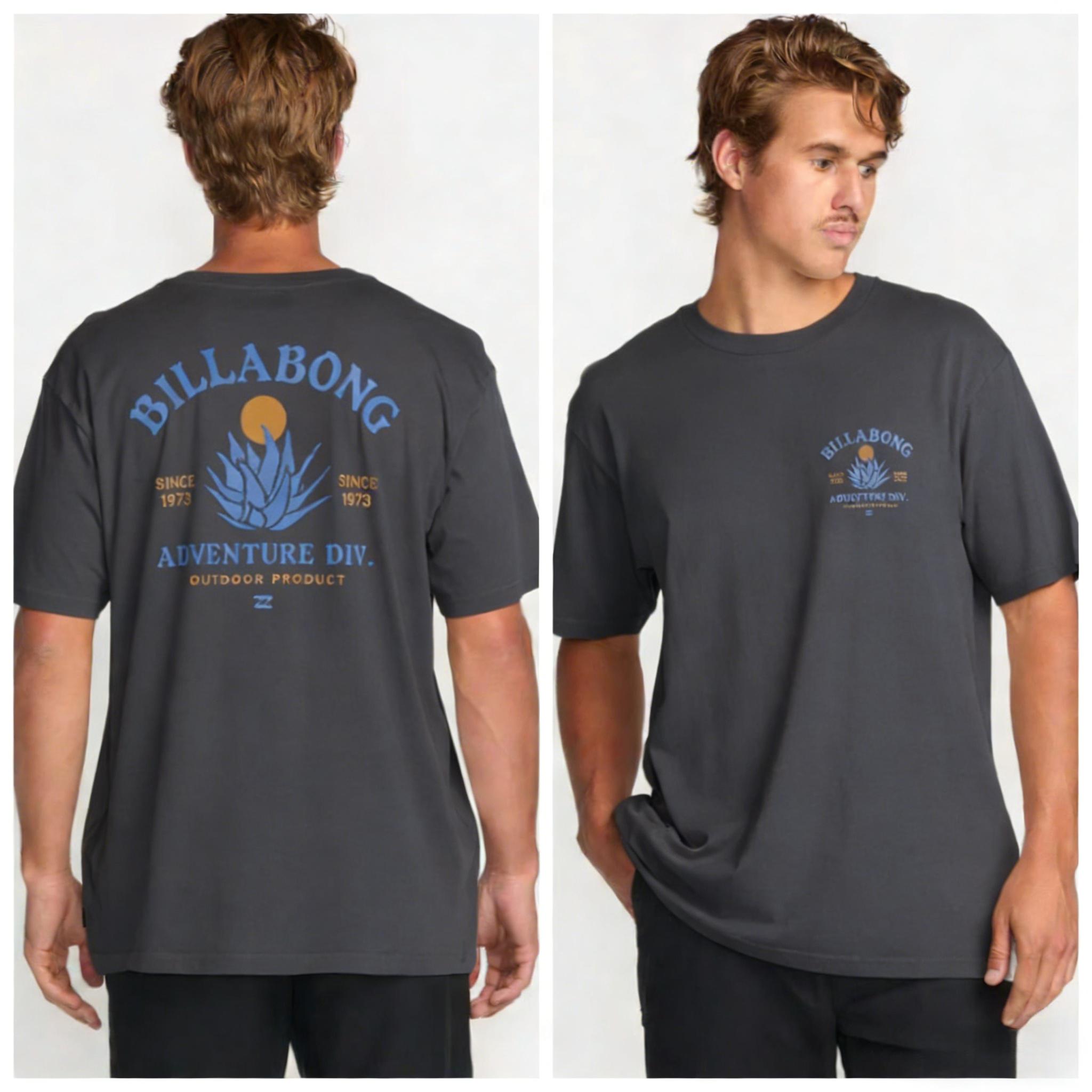 

Billabong Mens Casual Diving PRFOSports2026 Summer Mens Pure Cotton Tshirt Mens Clothing Mens Tshirt Street Wear Y2K Tops M