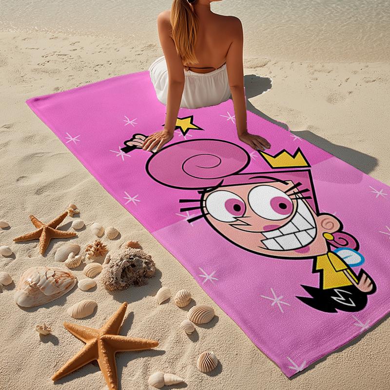 Magische Freundschaft Timmy Abenteuer Strandtuch, Superweiche Mikrofaser, Geschenk für Sie/Ihn, Geburtstag, für Pool, Strand, Reisen, Heimdekoration Fan-Geschenke