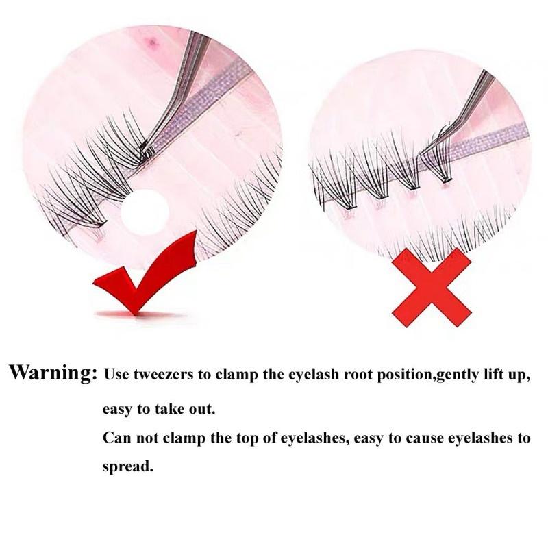 1 Box 10D 60Pcs  Scarecrow False Eyelash Extension Set  3D DIY False Eyelashe Fake Lashes