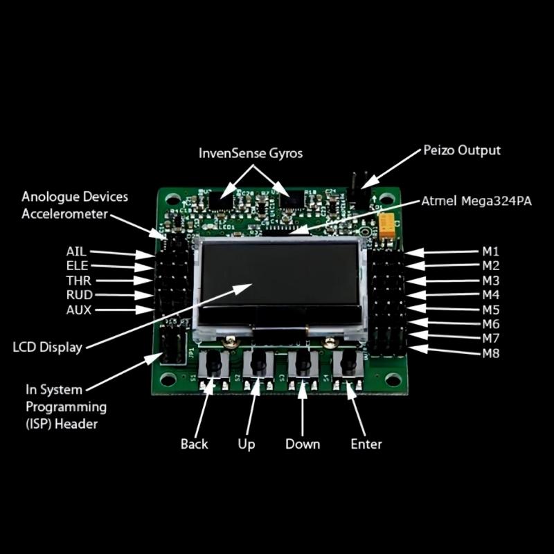 KK 2.1.5 Flight Control Board Flight Controllers VTOL V-Tail Self-Balancing Aerobatics for FPVRacings Drones
