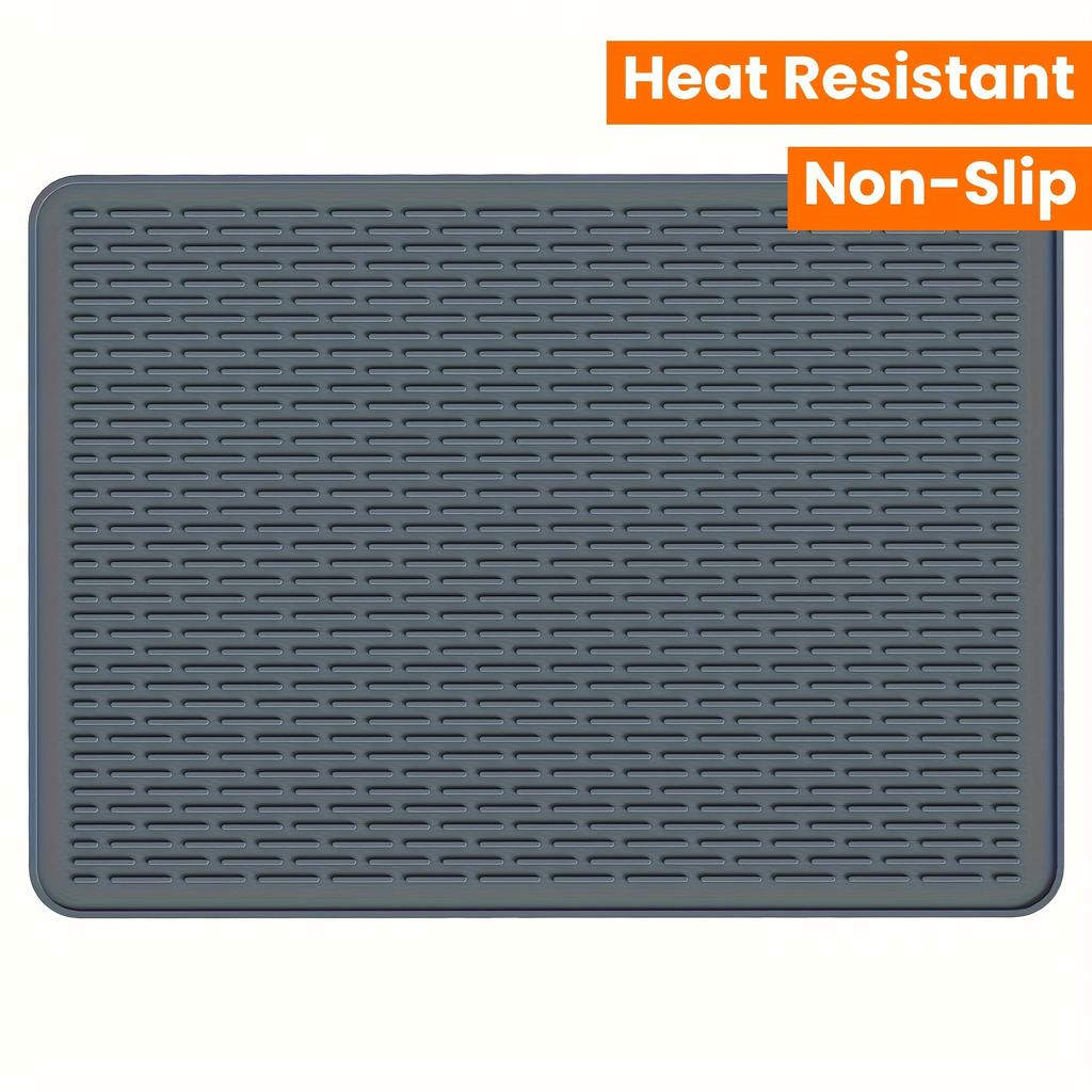 1pcs Silicone Stove Cover Mat Oversized Kitchen Counter Protector Non-Slip Drying Rack Heat Resistant Pad for Cooktop