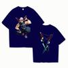 Hot Anime Uzui Tengen Graphic Short Sleeve T-shirts for Women Men Shirts Loose T-shirt Casual Summer T-shirts Plus Size Tops