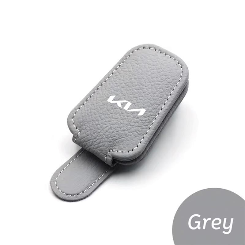 AANP1 For Kia Cerato Venga Cadenza K9 Seltos Telluride Niro Morning Picanto Ri Car Leathers Glasses Clip Sun Visor Sunglasses Card Box
