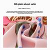 100% Mulberry Silk  Women's Double-sided Printed Small Scarf Silk Plain Crepe Satin Square Scarf High Sense