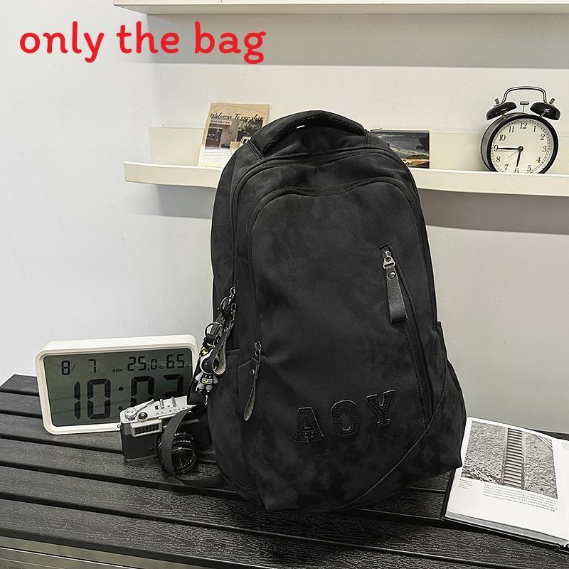 Fashionable College Backpack With Tie Dye And Letter Printing Design Teens For