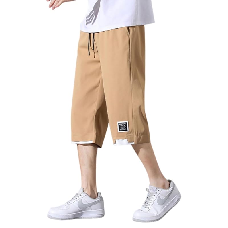 

[CNYA] half pants men s 3/4 length shorts summer shorts shorts large size pants sports Cool touch sensation pants cropped pants cargo pants wide pants