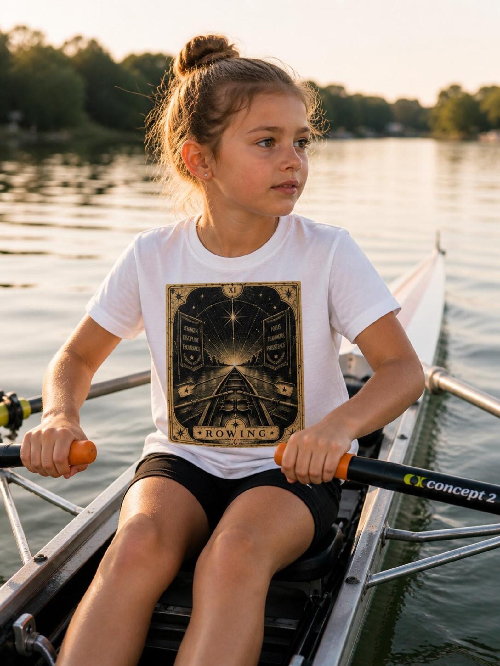 Rowing Oars Illustration Tee | Nautical Boat Rowing Graphic Shirt 160