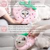 1pc Strawberry Shaped Adjustable Pet Cone Collar Anti-Lick Cat Kitten Shame Circle Cat Recovery Cone Collar for After Surgery