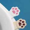 2/4pcs Cute Cartoon Toilet Handle, Creative Cat Claw Lid Remover, Plastic Convenient Flip Lid Remover