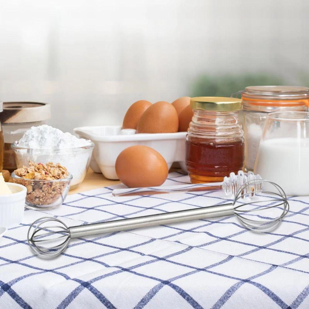 Multi Functional Baking Whisk Stainless Steel Miso Muddler Egg Beater  Sauce Soup Stirring