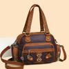 Retro Ladies' Single-shoulder Washed Leather Large-capacity Hand-held Soft Leather Crossbody Bag