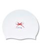 Laelliseupocheu [Qruc301 Red] Color Ribbon Silicone Swim Cap Red