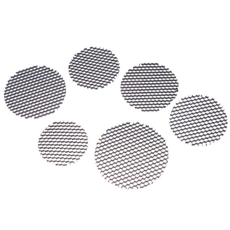 Led Soft Light Shade Hood Downlight Spotlight Round Honeycomb Mesh Cover Black Anti-Glare Anti-Dazzling Light Aluminum
