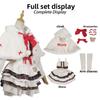 Christmas Theme White Plush Cape For Cosplay And Lolita Style In Multiple Sizes