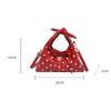 Yogodlns Women's Versatile Bag Retro Leather Shoulder Bag Bow Tie Crossbody Bag Polka Dot Small Hobo Handbag For Everyday Use