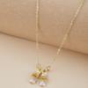 Pink Color Ballet Shoe Pendant Women's Necklace, Exquisite and Elegant Jewelry Gift for Girlfriends and Friends