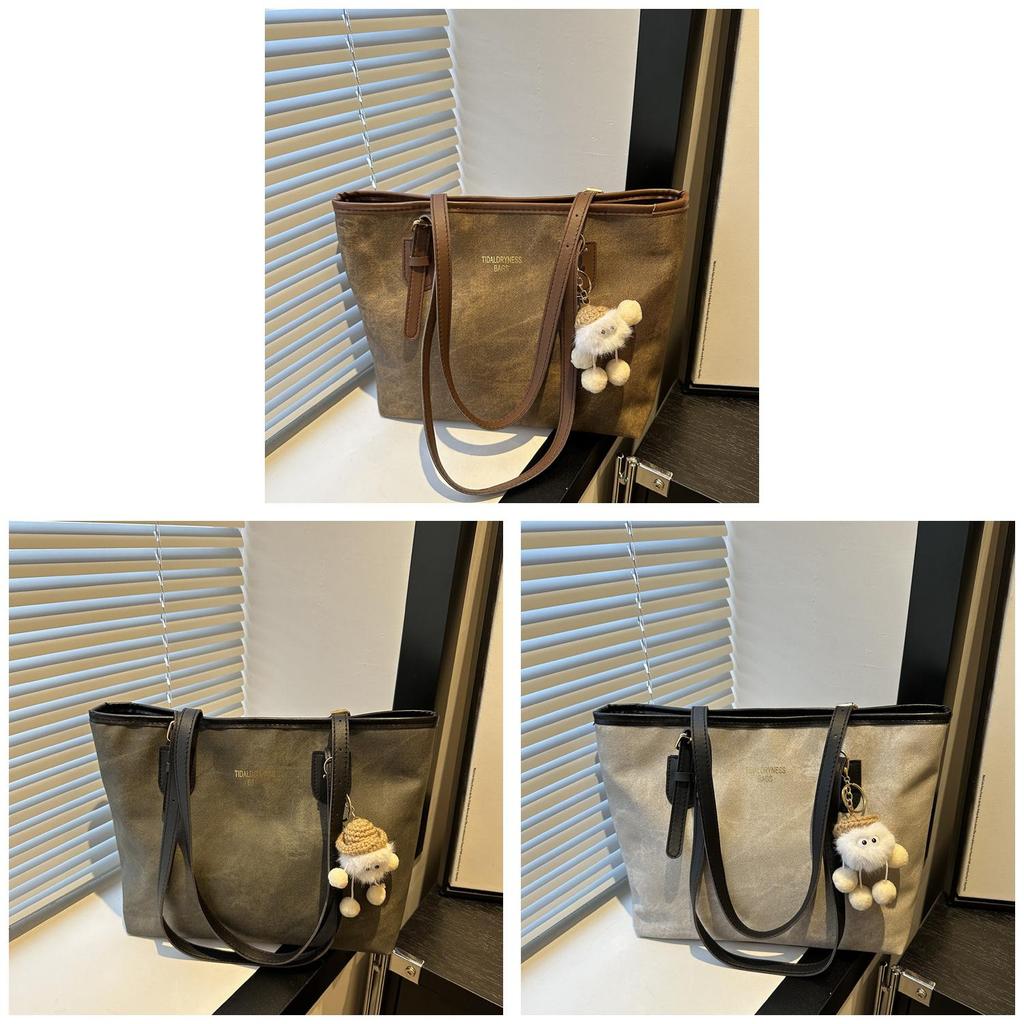 Street Style Tote Bag With Special Material Large Capacity For Daily Use
