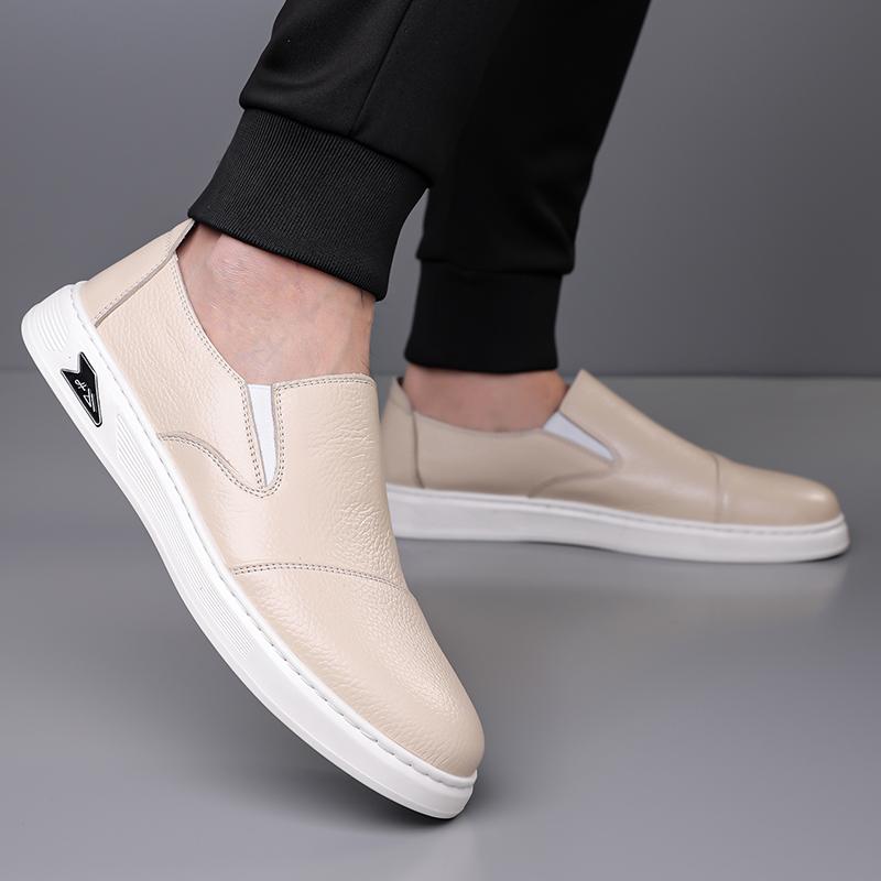 Men'S Genuine Cow Leather Shoes Business Casual Shoes Social Shoe Male Formal Shoes Official Cowhide Footwear Clothing Office