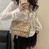 Envelope Bag Summer Flower Printing Cover Type Fashion Casual Shoulder Bag National Style Chain Handbag For Women KTY