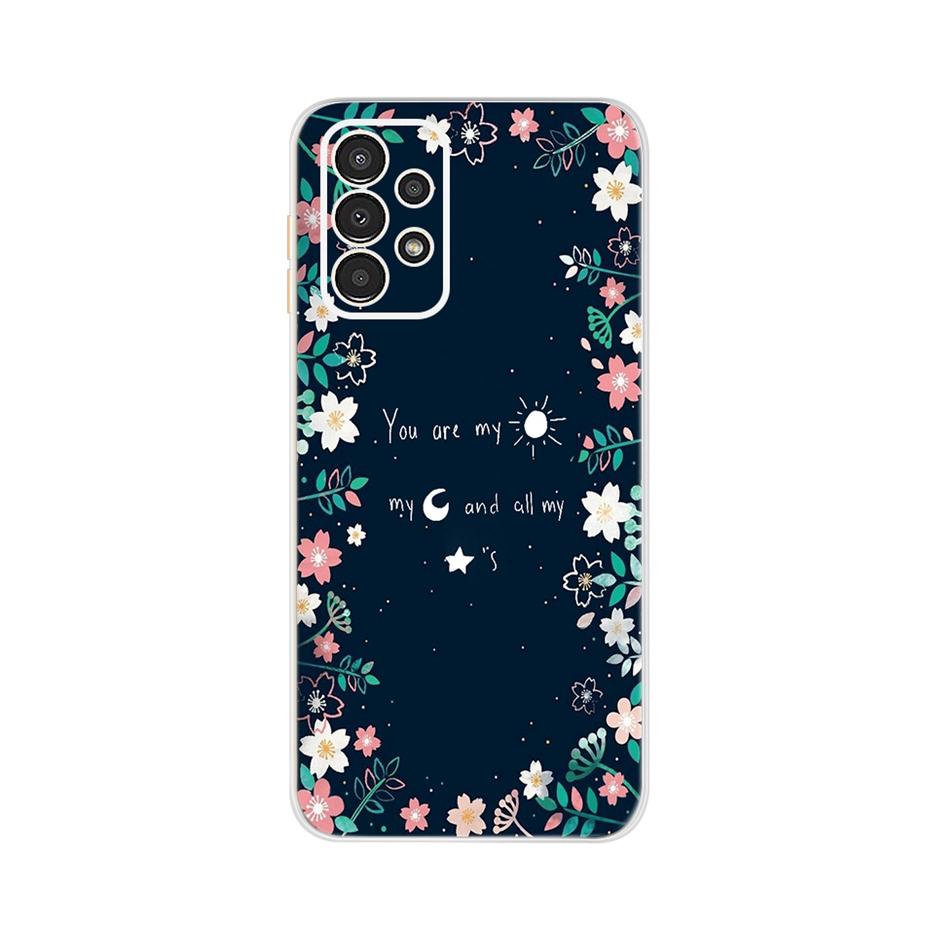 For Samsung Galaxy A13 4G Case Cute Cat Buttefly Soft Silicone Slim Fundas Phone Back Case For Samsung A13 A 13 GalaxyA13 Bumper