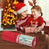 Wrapping Paper Organizer Storage Large Christmas Decor Bag Wrap Roll Organizer With Zipper Portable Transparent Tote Box For