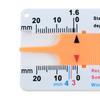 1Pc Tire Tread Depth Gauge,0-20mm Tire Tread Depth Indicator,Portable Car Tire Depth Gauge,Car Trailer Measuring Tool Accessory