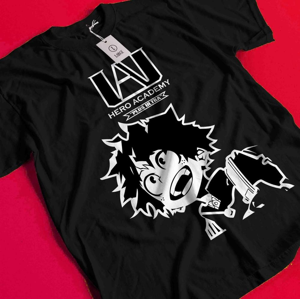 

Deku T-shirt My Hero Academia Japanese Manga Anime Midoriya Dabi Shoto Shirt BB1270 XL