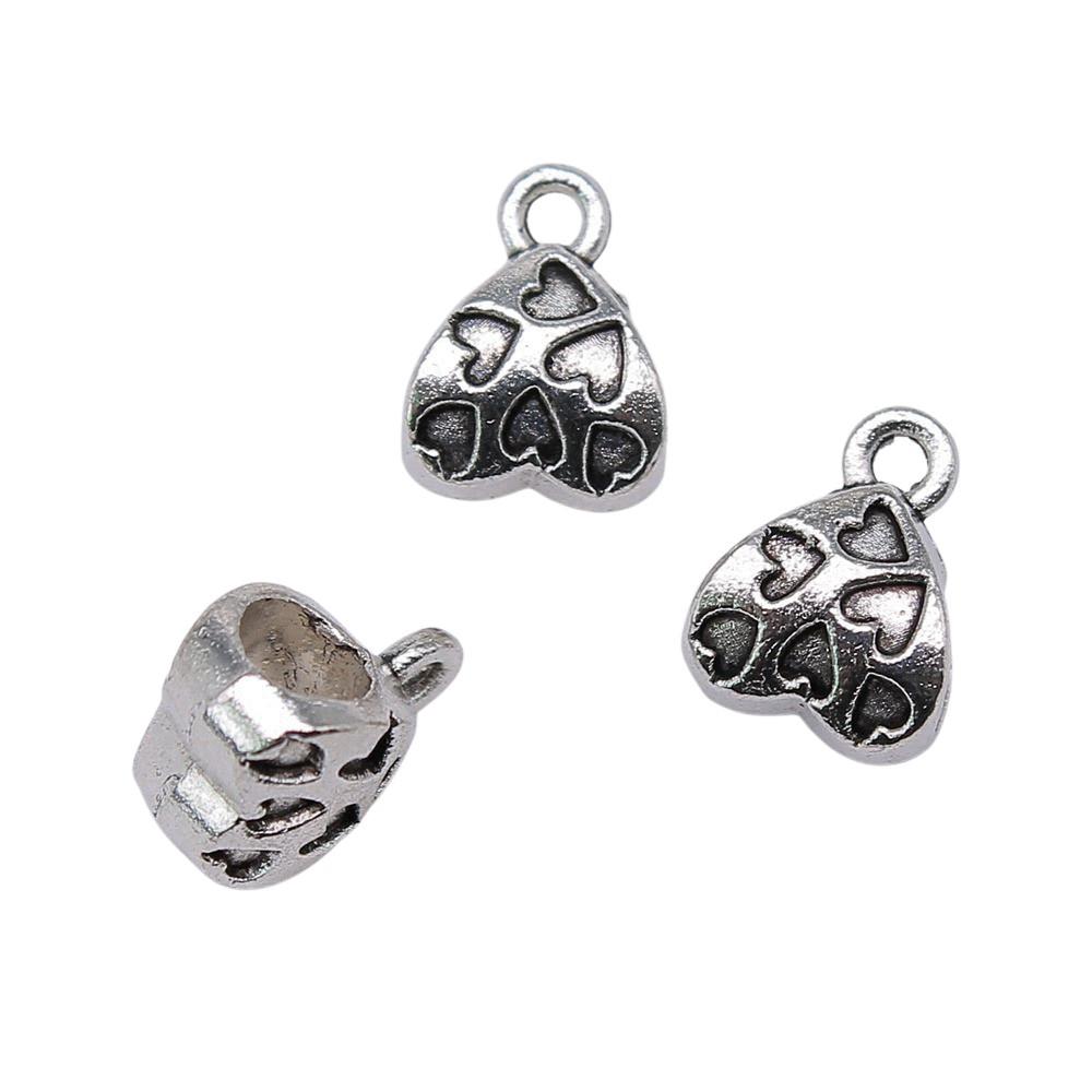Antique Twisted Pattern Bail Connectors For Charm Attachments Craft Jewelry Accessories