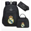 Kids Soccer Backpack Large Capacity School Bags Set of 3 Fan Gear for Boys Girls Waterproof Durable