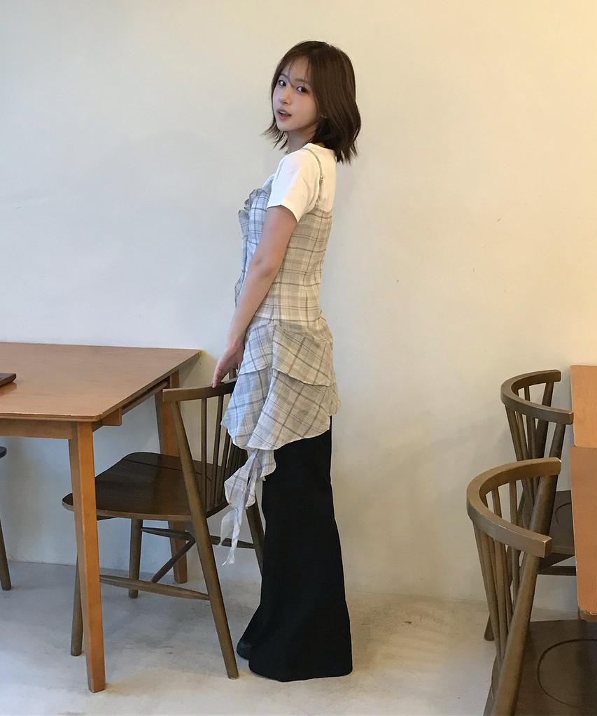 MIXXO See-Through Check Layered Dress_Miwowg501G
