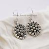 925 Sterling Silver Earring, Round Puffed Silver Earrings, Gift for Wife, Plain Silver Jewelry, Handmade Earrings, Puffy Earring