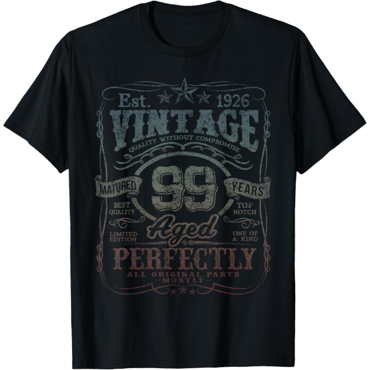 Vintage 1926 Limited Edition Shirt 99 year old 99th Birthday T-Shirt S