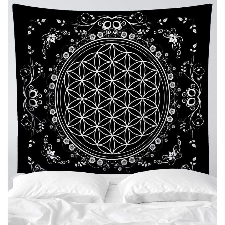 Tapestry Flower of Life Sacred Meditation 75x100