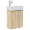 Bathroom Vanity Unit with Faucet Sonoma Oak