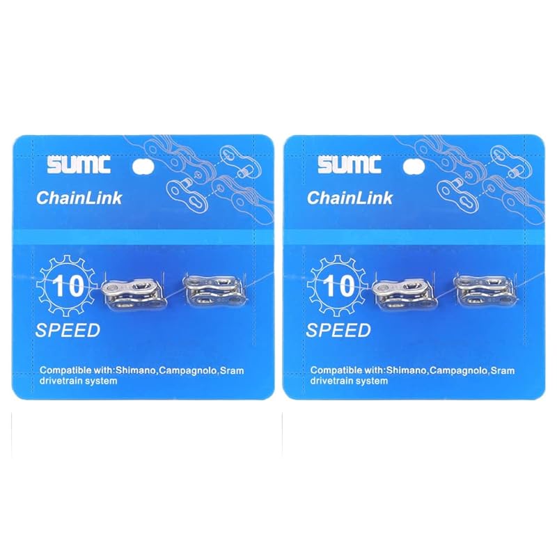 6/7/8/9/10/11/12 Speed Quick Link 4 Pairs Reusable Bicycle Chain Missing Link 10 speed silver
