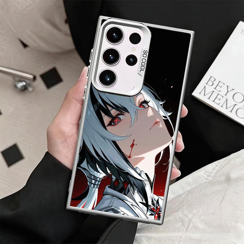 Genshin Impact Arlecchino Soft Phone Case for Samsung Galaxy S24 S25 FE S26 Edge S23 Ultra S22 Plus S21 + Shockproof Cover Back