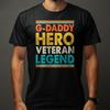 G-Daddy Held Veteran Legende - Ideales Geschenk für Opa, Retro T-Shirt Unisex T-Shirt