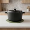 Silicone Trivet Mat with Non-Slip Heat-Resistant Pot Bowl Holder Round Placemat for Hot Pot Pans Dishes Versatile Kitchen Protector for Dining