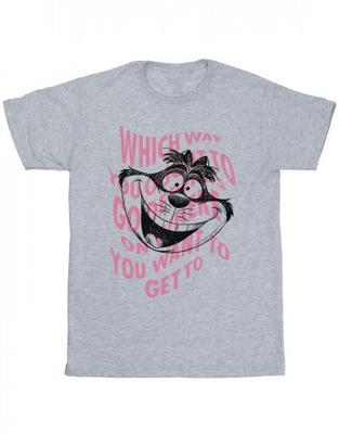 Camiseta masculina Alice no país das maravilhas Chesire Cat