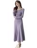 AasDawn Knit Summer Perfect for Dates and Weddings Women's Dress, Fall/Winter, Long, Off-the-Shoulder, Dress, Slimming, Stretchy, Elegant, A-Line,