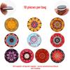 Bohemian Retro Floral Crystal Glass Refrigerator Magnets