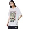 Li Ning T Shirts Unisex White Crew Neck Moderate Straight Fit AHSSB15-1