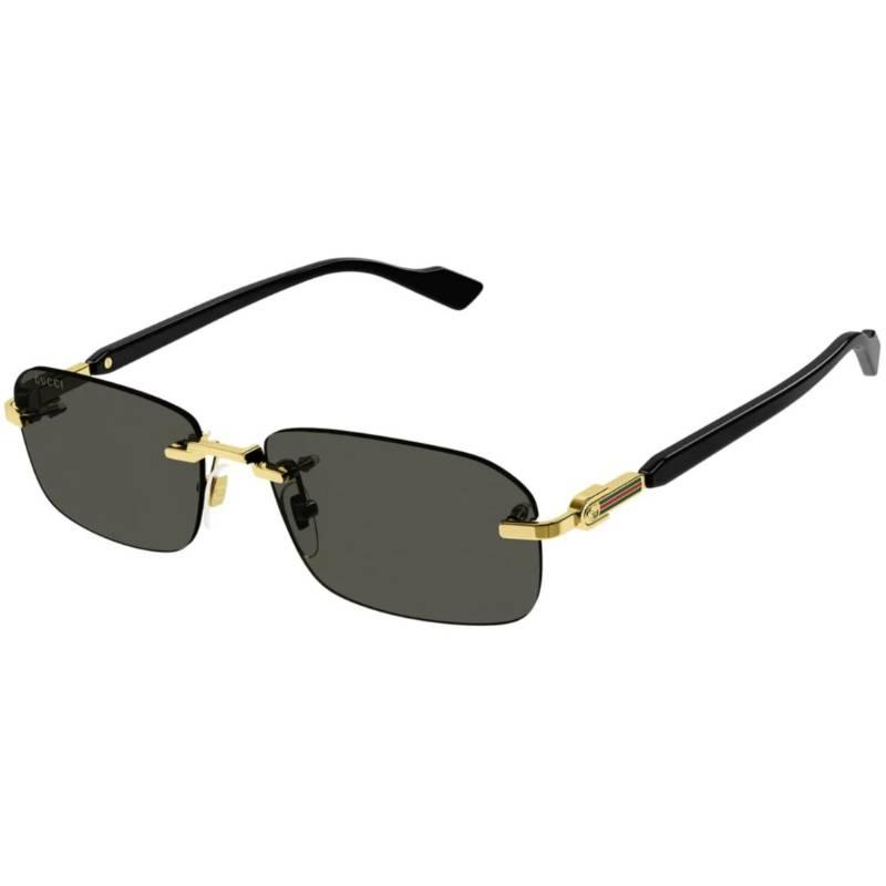 

GUCCI Logo Metal Irregular Sunglasses Men s Gold 56 золотой